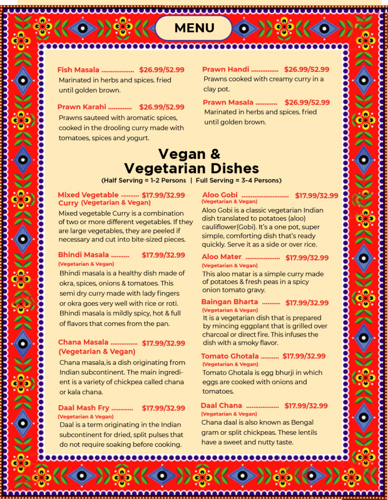 Vegans and Vegetarian Dishes